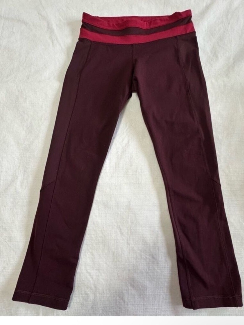 Lululemon Athletica Burgundy Leggings size 4